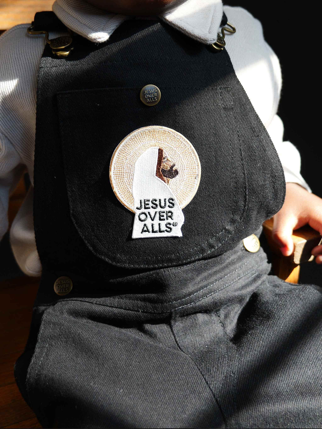 "The Mini Logos" Kid's Black Overall