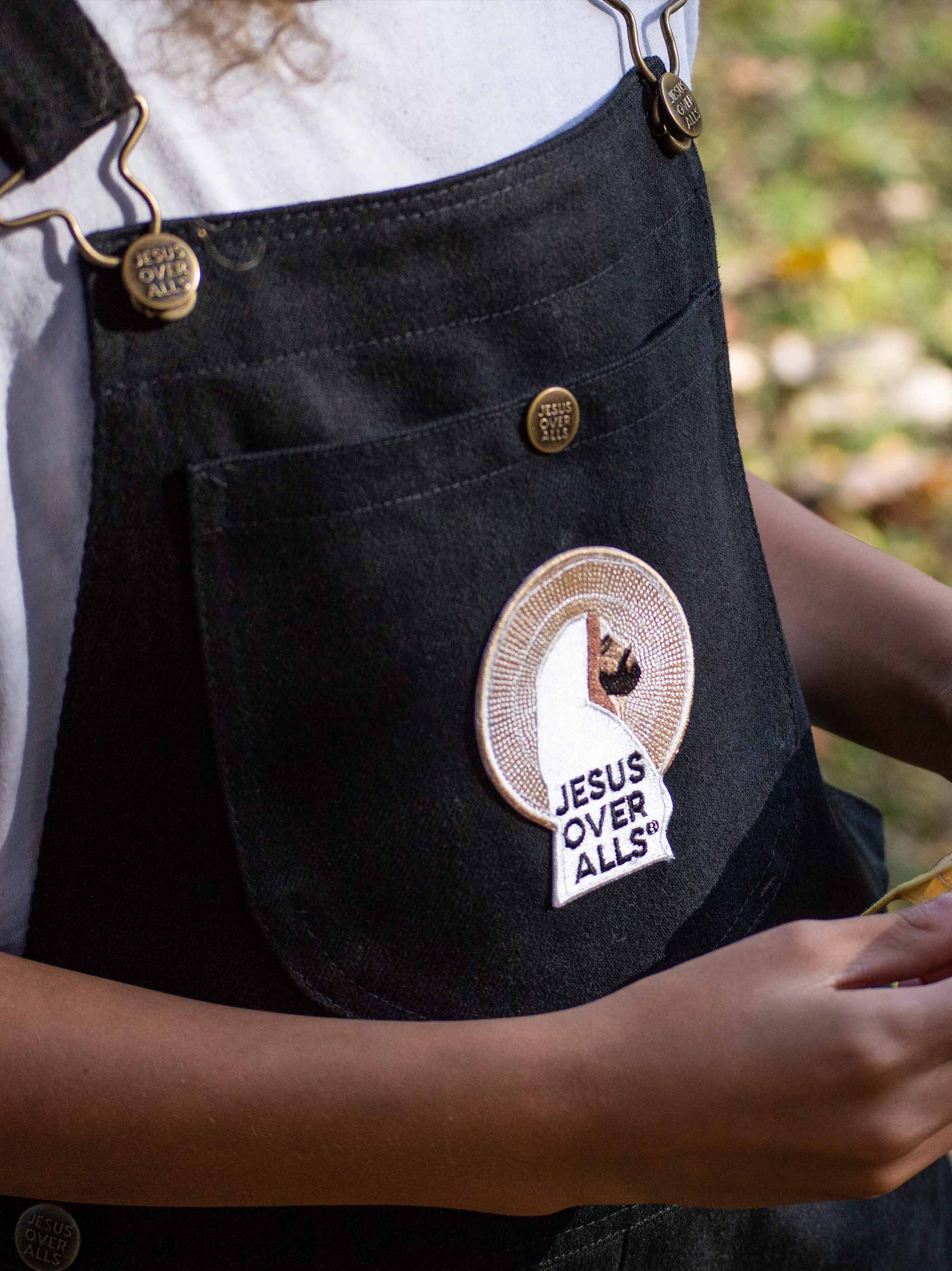 "The Mini Logos" Kid's Black Overall