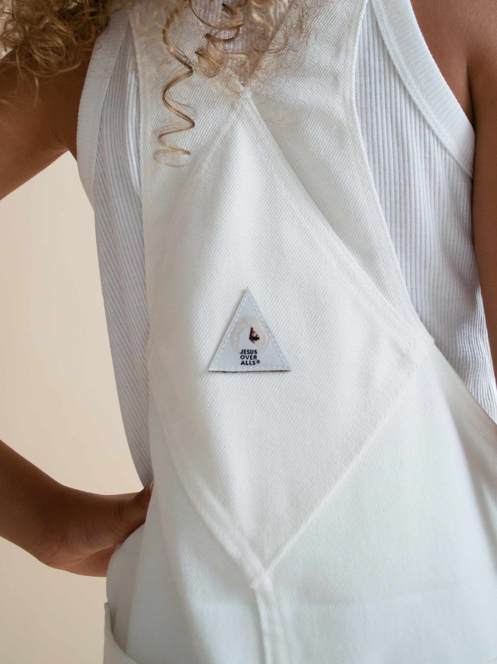 "The Mini Logos" Kid's White Overall