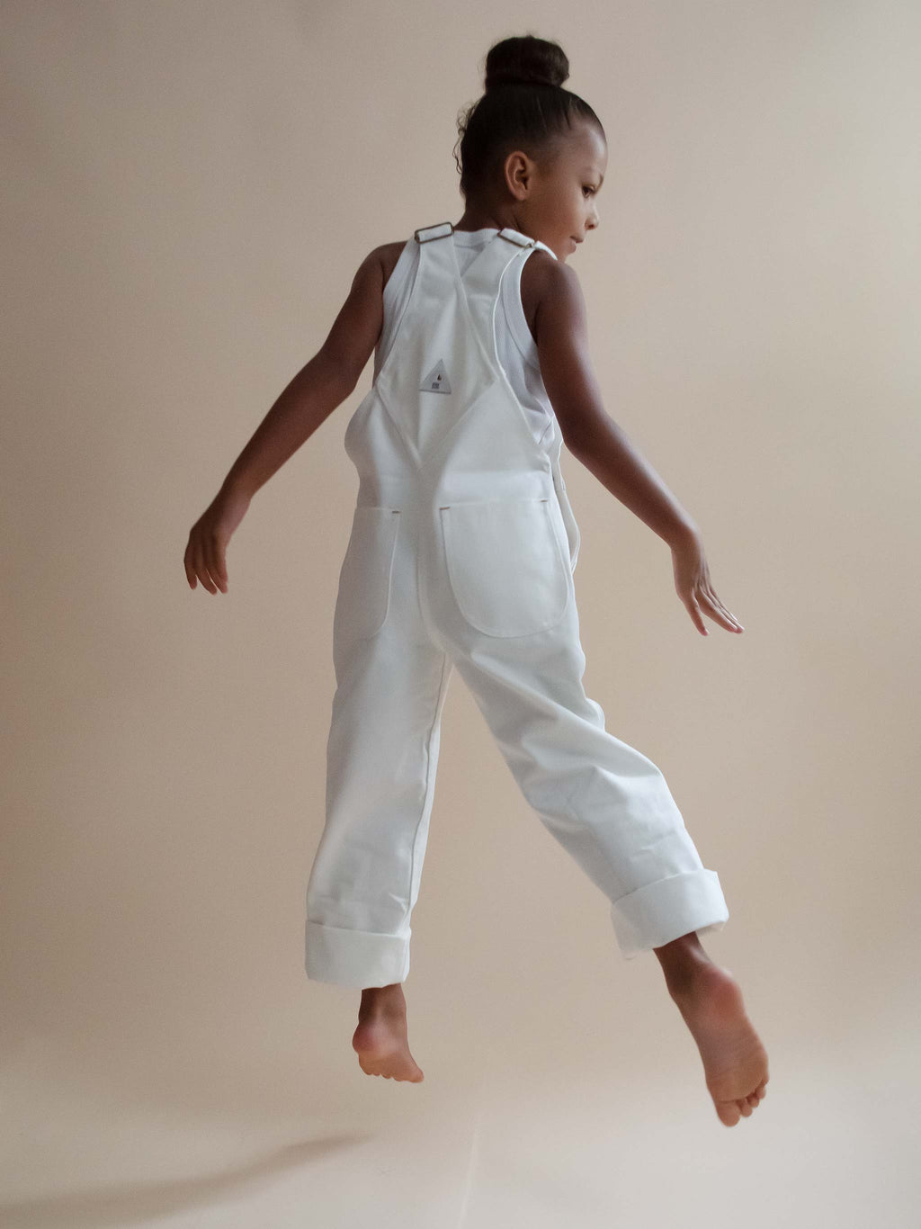 "The Mini Logos" Kid's White Overall
