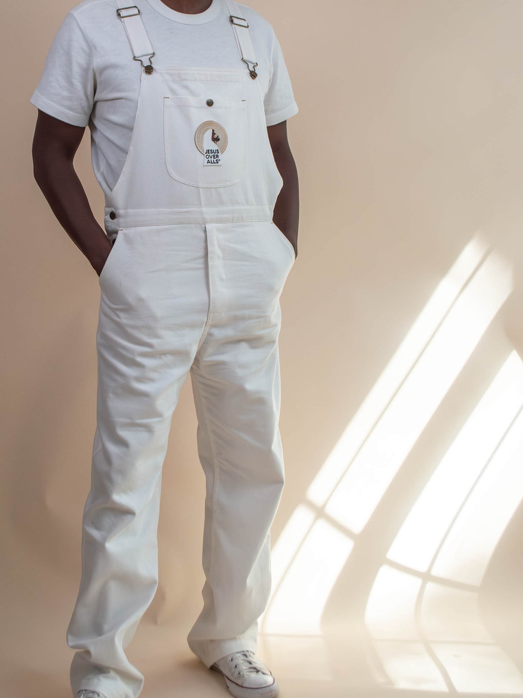 "The Logos" Men's  White Overall