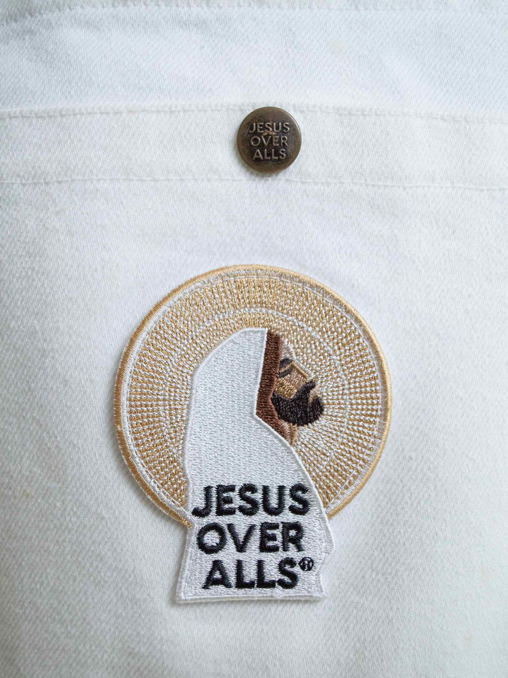 "The Logos" Men's  White Overall