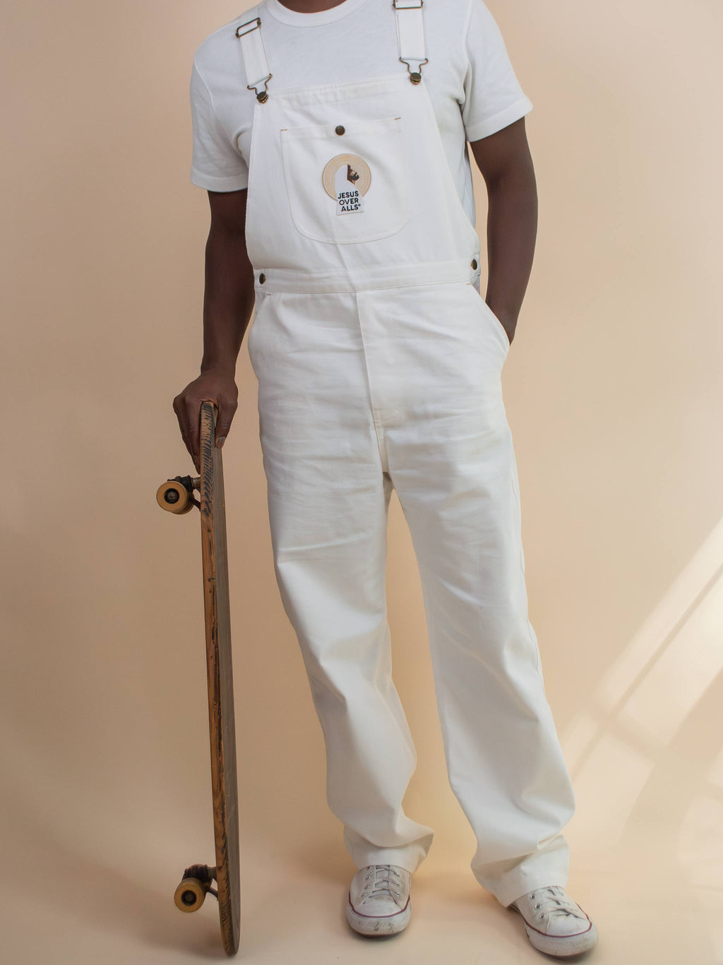 "The Logos" Men's  White Overall