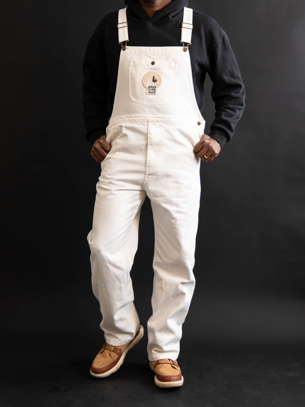 "The Logos" Men's  White Overall