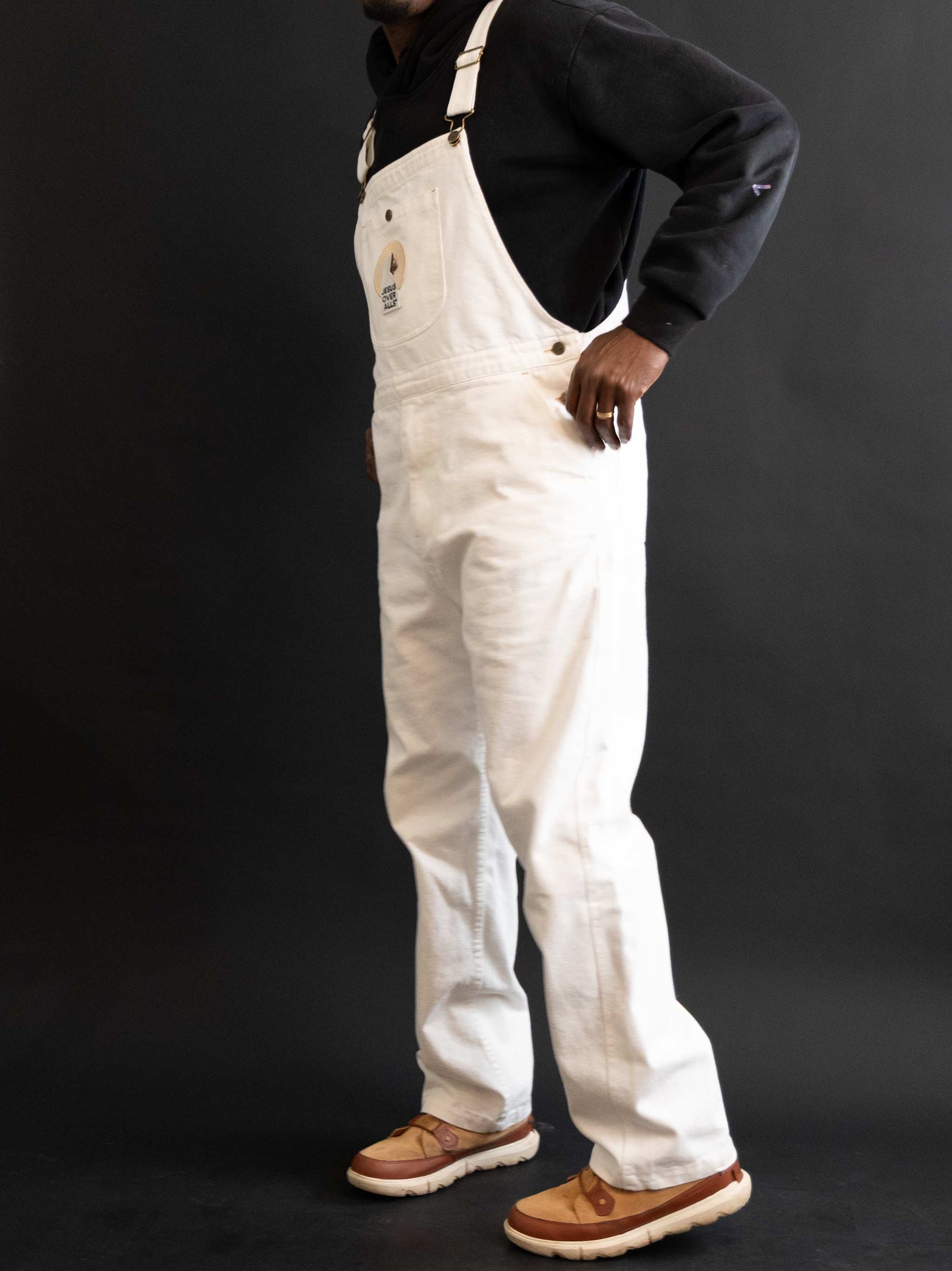 "The Logos" Men's  White Overall