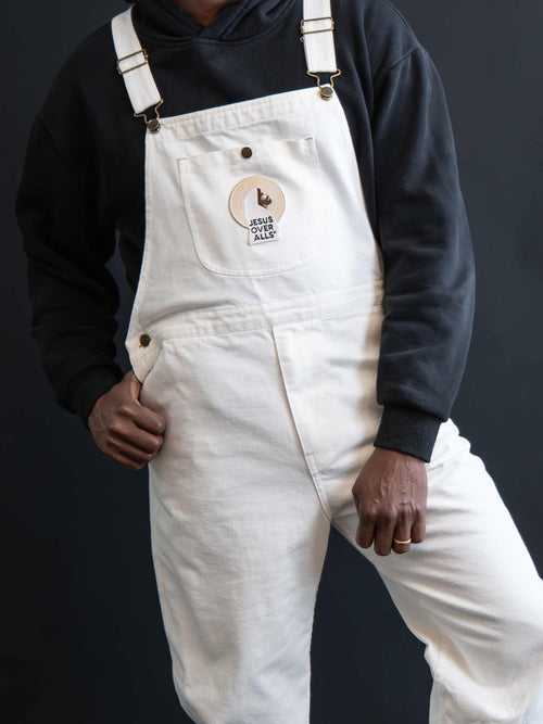 "The Logos" Men's  White Overall