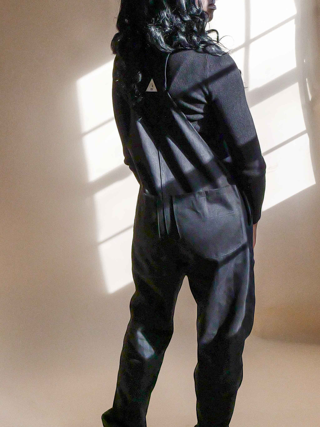 "The Logos" Women's Black Overalls